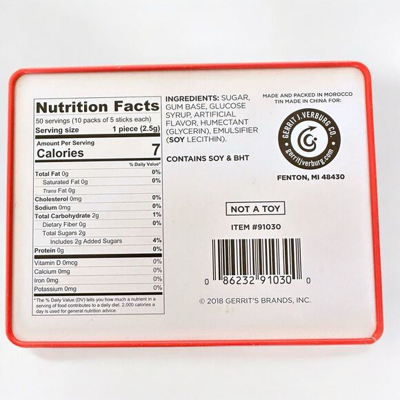 VTG Retro Style 10 Pack Beemans Chewing Gum Advertising Collector Tin Pepsin - Picture 9 of 9